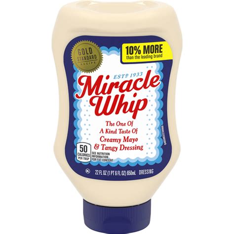 carbs in miracle whip|Calories in Kraft Miracle Whip Dressing and Nutrition。